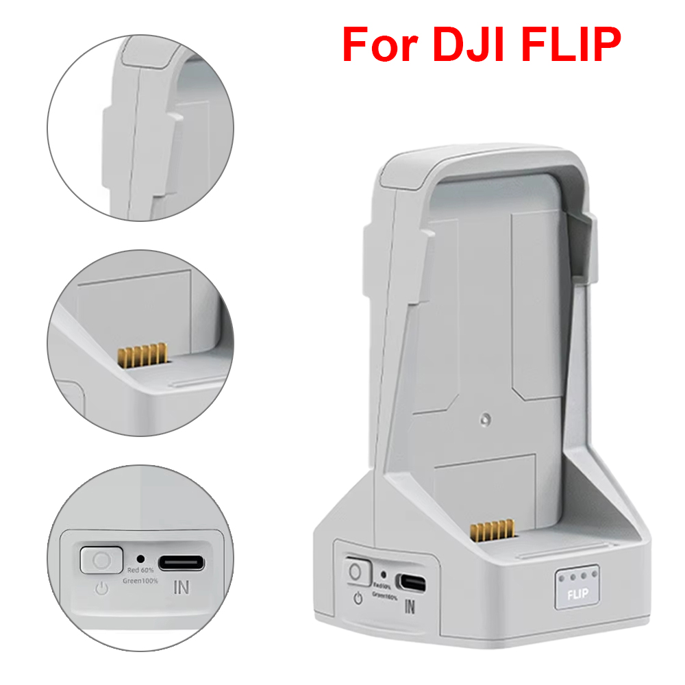 Drone Battery Adapter - Caricabatteria per DJI Flip Hub di