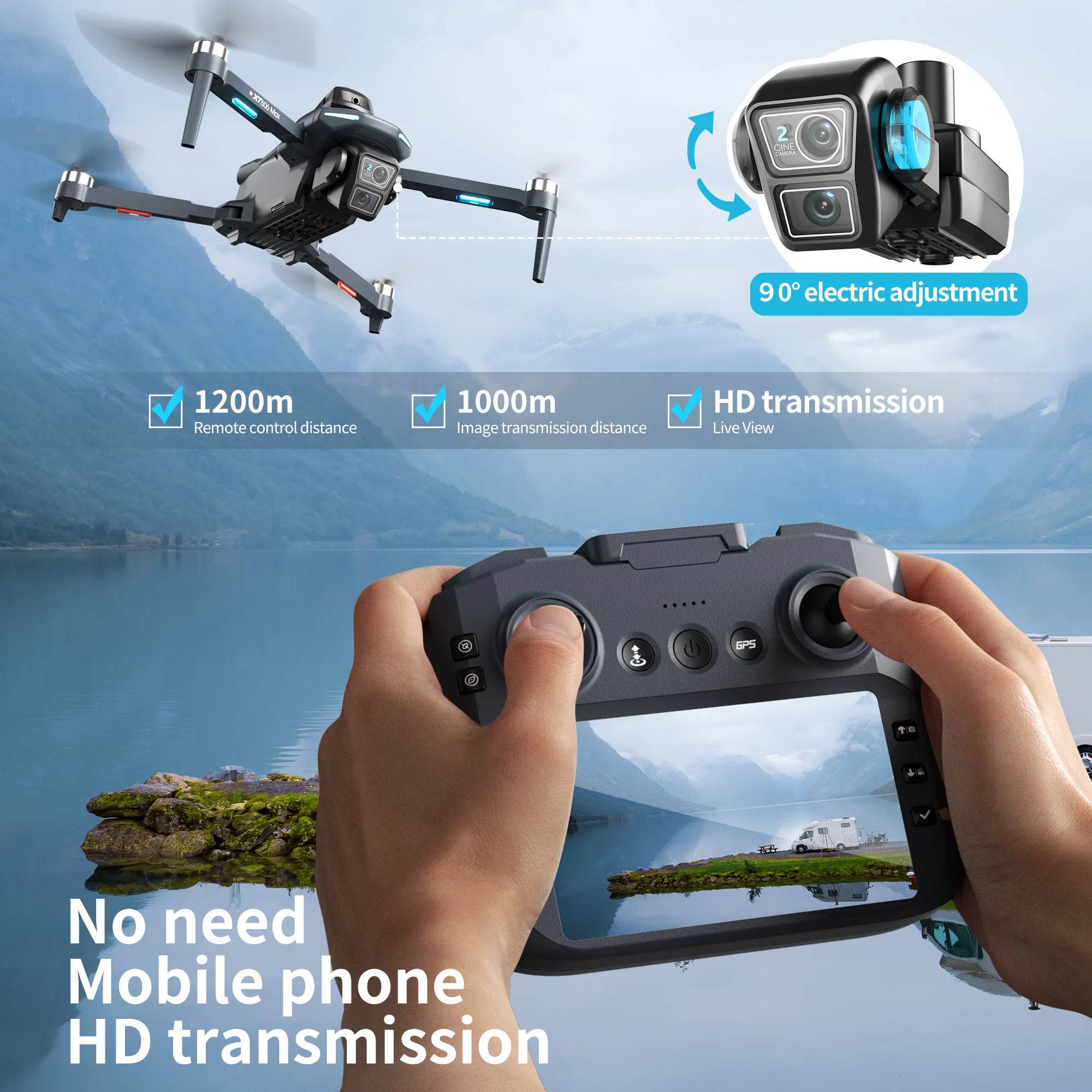 Drone GPS Originale XT606 MAX  - Jjrc Drone X12 recensione e prezzo